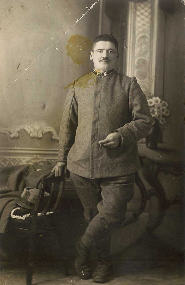 Foto ricordo di Adolphe Rolland, marzo 1918. Collezione Berguet