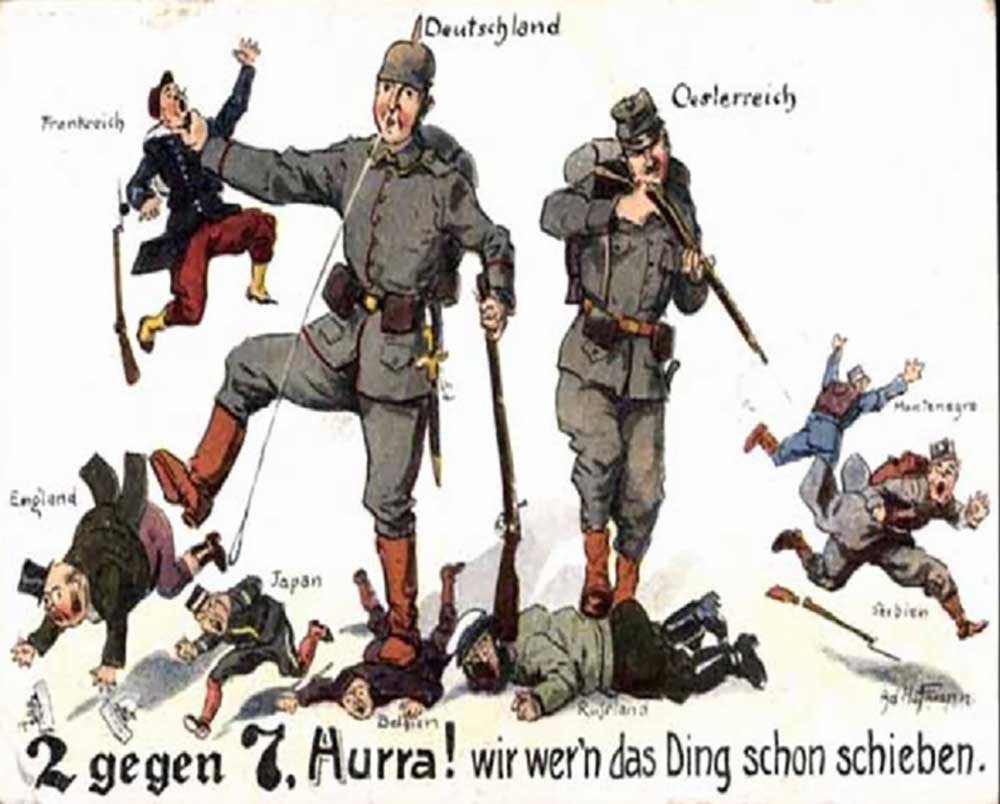 Cartolina tedesca di propaganda